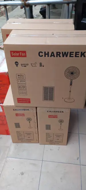 16inches Charweek Ac Dc Solar Fan