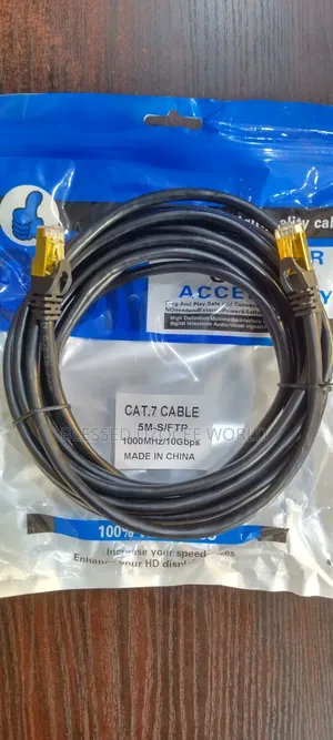 5m Cat 7 Ethernet Rj45 Network 10gbps High-speed Cable For Strong Data
