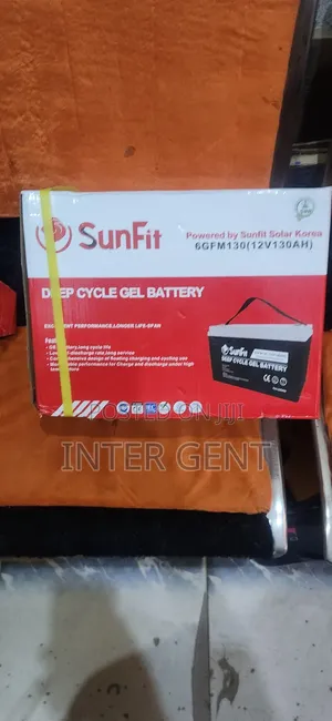Solar Rechargeable Battery 120ah 12v Sunfit Solar Battery