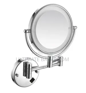 8" Chrome Colour Magnifying Mirror With Light