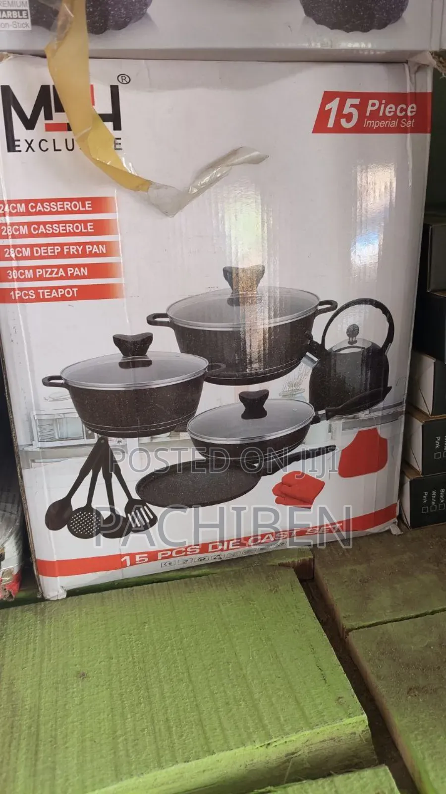 15 Pc's MBH Pots With Kettle