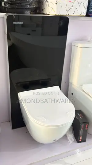 Black Monolith Tank White Oval Wc