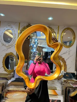 Shapeless Mirror 
Size 65cm
White and Gold Available