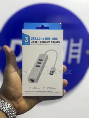 Usb 3.0 Hub With Gigabit Ethernet – 3-in-1