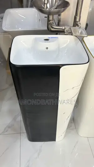 Black White Stand Alone Basin
