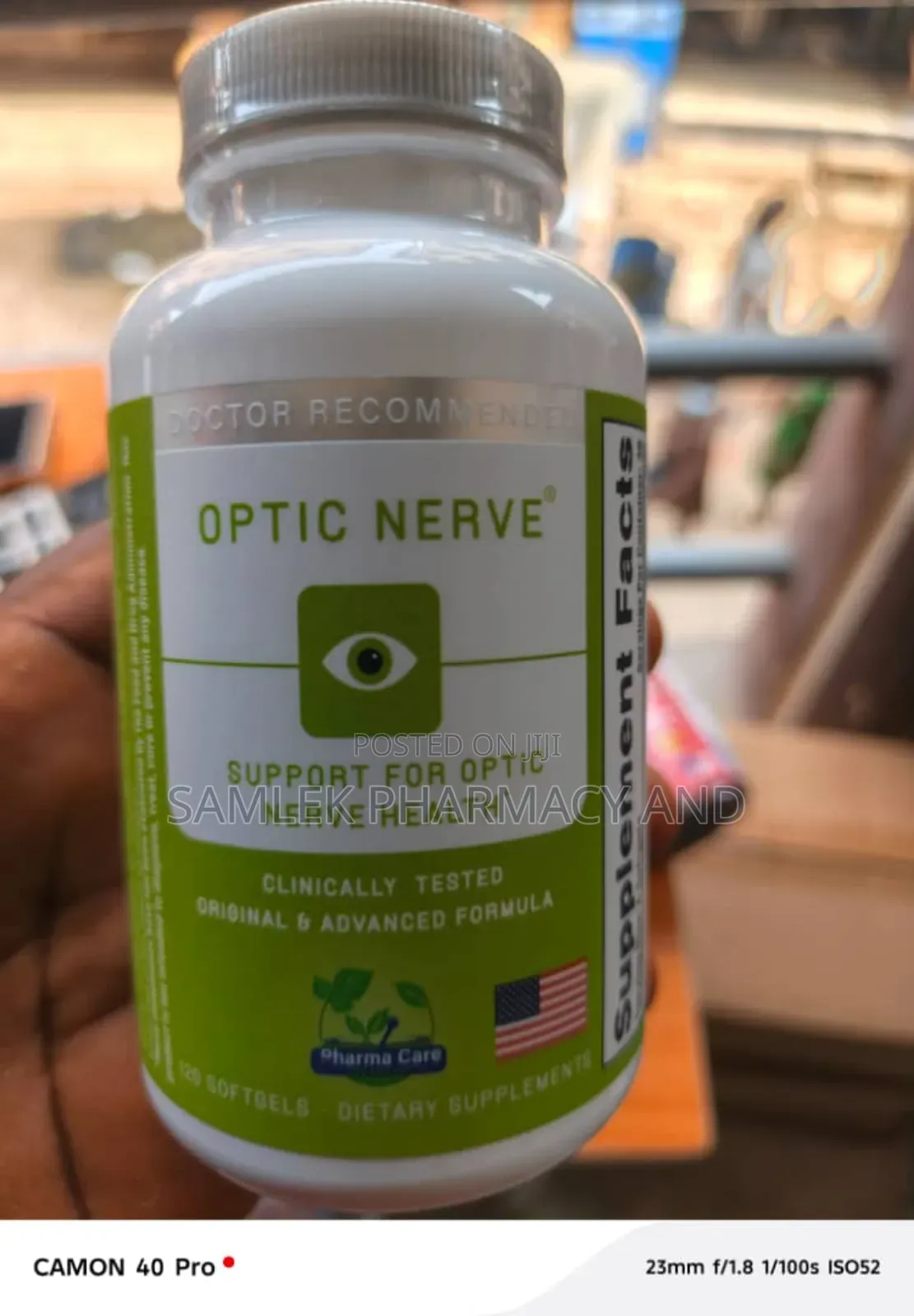 Optic Nerve Formula–Eye Supports Nerve Function & Ocular Circulation
