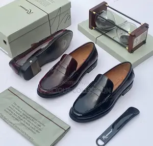 Plain Top, Glossy Leather, Pull on Richwanaz Luxury Shoe