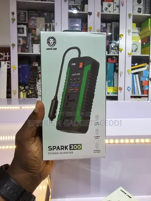 Green Lion Spark 300w Car Power Inverter Dc to Ac Usb Charger Black