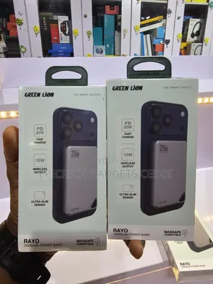 Green Lion Rayo 10000mah Magsafe Powerbank 20w Pd Wireless Charging