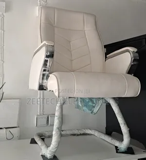 White Faux Leather Executive Office Chair