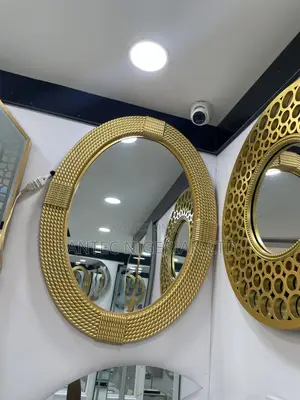 Plain Mirror With Gold Frames