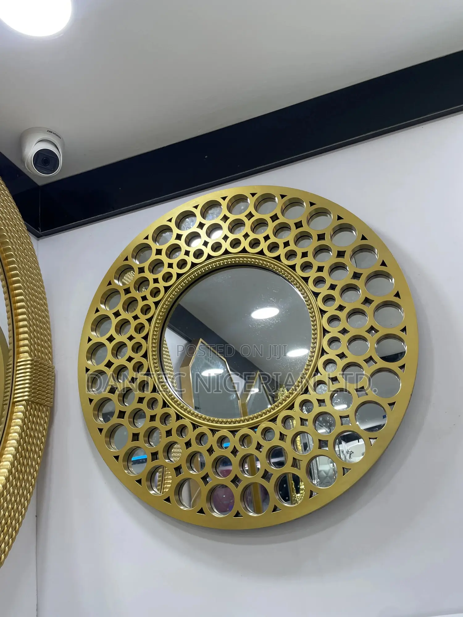 Plain Mirror With Gold Frames