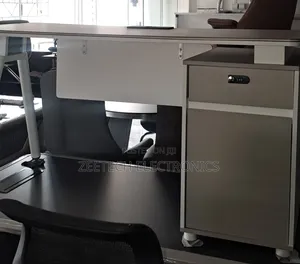 Modern Office Desk With an Attached Storage Cabinet 1.2meter