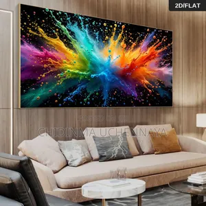 Vibrant Abstract Splash Canvas Artwork