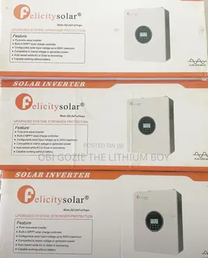 6kva-48v Felicity Solar Pure Sine Wave Hybrid Inverter. Best Vendor