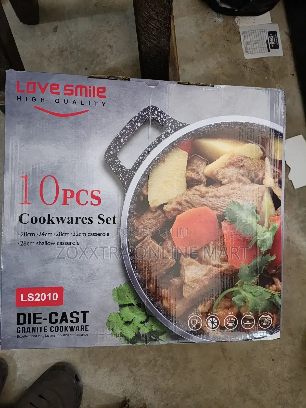 10pcs Die-Cast Granite Cookware Set