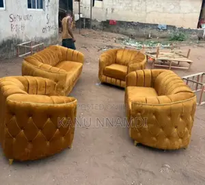 Sofa With Gold Material