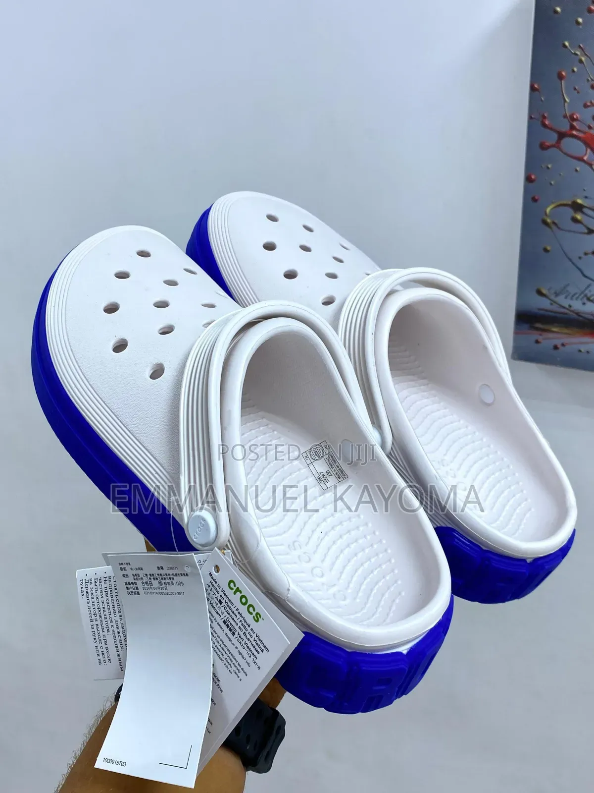 Crocs Classic Clog “Blue Pattern Bold Print”