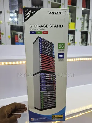 Dobe Game Disk Storage Stand 36 Disc Organizer Ps5 Ps4 Xbox Switch