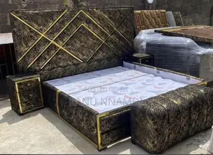 6by6 Bed Frame With Two Bedside And Foot Rests