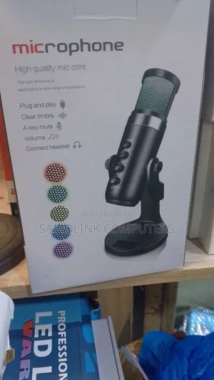 Usb Condenser Microphone Tabletop Desktop RGB Microphone