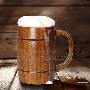 Natural Wooden Mug for Water, Coffee and Beer