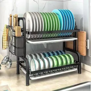 2 Tiers Stainless Steel Plate Rack
Vee