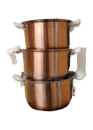 3pcs of Stainless Steel Stock Pot Set