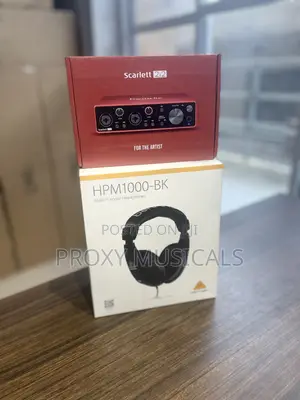 Focusrite Scarlett 2i2 Behringer Hpm1000 Headphone