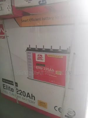 Mercury Elite 220ah 12v Tubular Inverter Battery