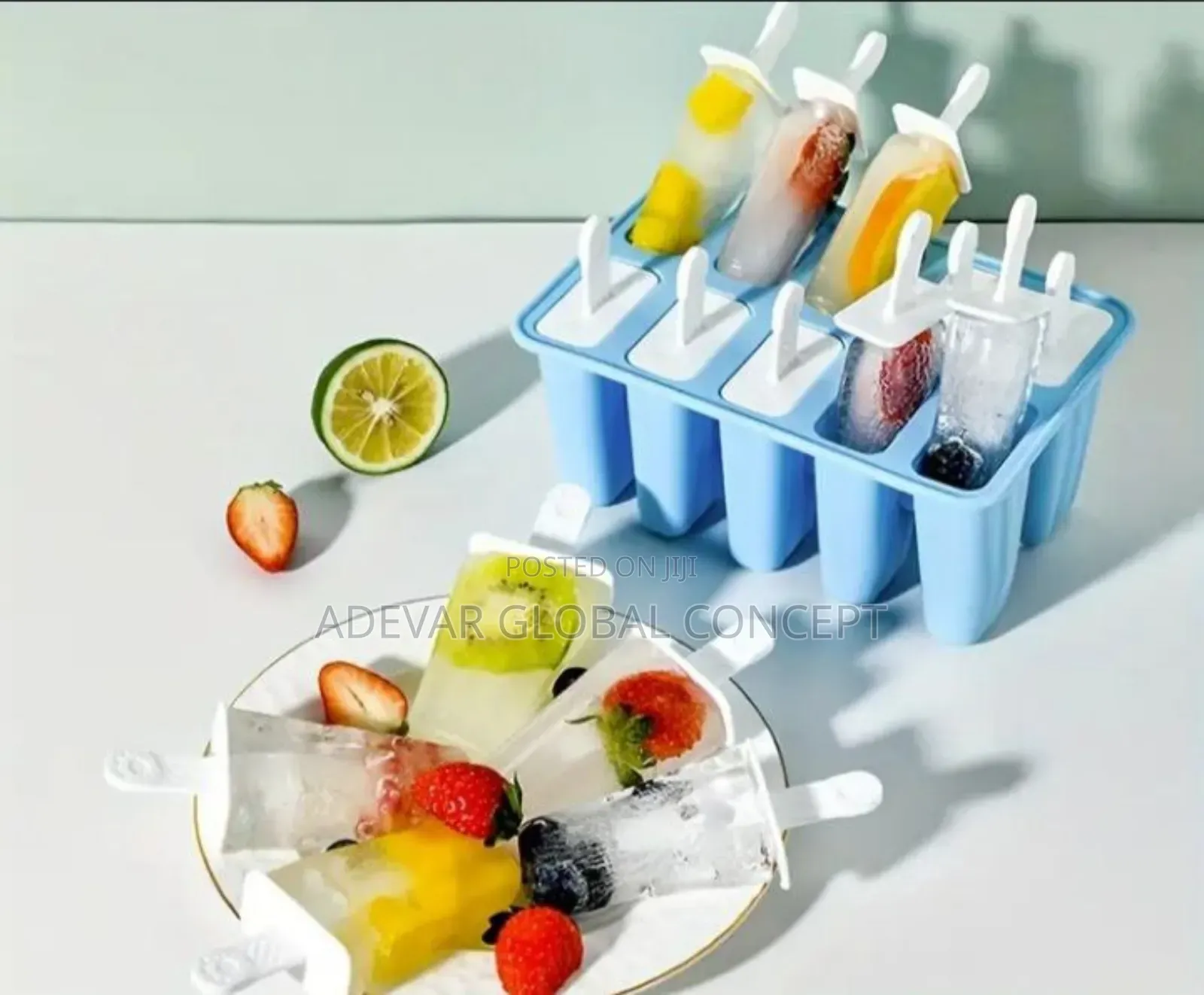 10 Slots Silicone Popsicle Mold