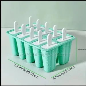 10 Slots Silicone Popsicle Mold