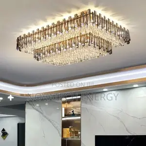 Rectangular 2step Luxury Flush Chandelier Led Light