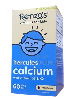 Renzo’S Hercules Calcium With Vitamin D3 -60 Melty Tablets