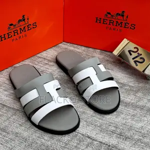 Original Hermes Leather Slippers