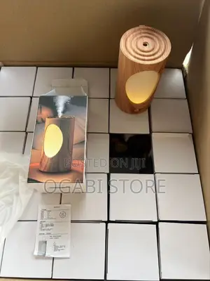 600ml Wood Grain Rechargeable Humidifier