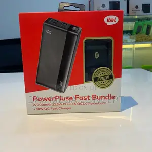 Itel 27,000mah, 22.5w Powerbank With 18watts Fast Charger