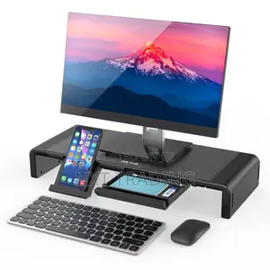 Jelly Comb Foldable Monitor Stand Riser With Storage Drawer Stand