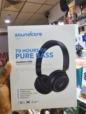 Anker Soundcore H30i Wireless on-Ear Headphones 70h Pure Bass Bt 5.3