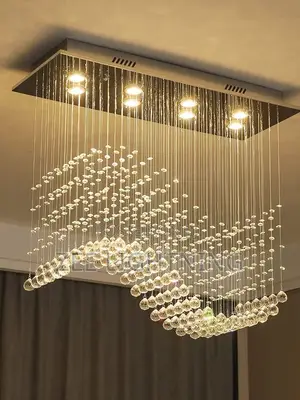 Curve Design Raindrop Crystal Chandelier Led by 600mm