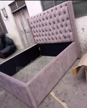 Padded Bedframe With Drawer