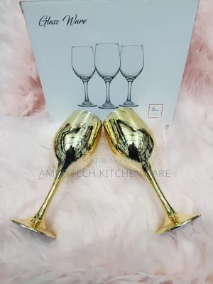 Gold Wine🍷 Glass Cups