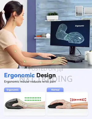 Wired Vertical Ergonomic Mouse