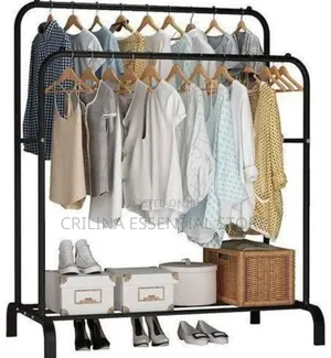 35kg Duty Double Cloth Rack Hanger and Storage