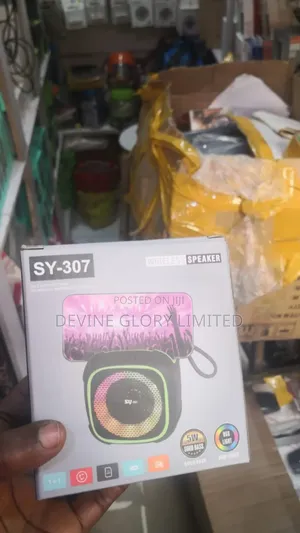 Sy-307 Portable Bluetooth Speaker With RGB Lights Phone Stand
