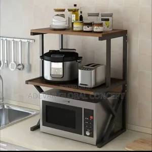 2 Layers Multifunction Microwave Kitchen Rack