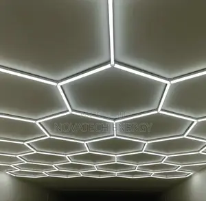 Modular Hexagon Lighting System for Garage,Halls , Walkways Etc