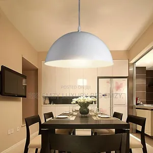 White Single Drop Pendant Light.
