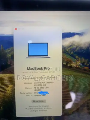 Laptop Apple MacBook Pro 2018 16GB Intel Core i7 SSD 512GB