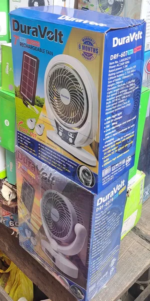Duravolt 7-Inch 3-in-1 Rechargeable Fan,